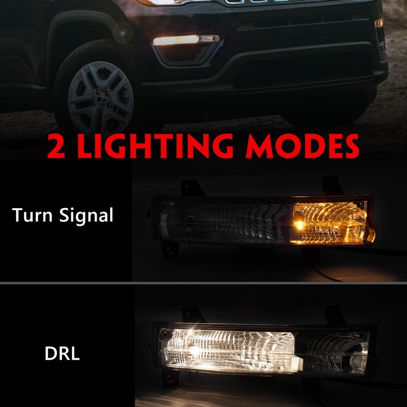 Huray Right Signal Light for Jeep Compass 2017-2021 Daytime Running