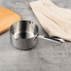 IMEEA Milk Pan, Single Handle, 18-10 Stainless Steel, Induction Compatible,