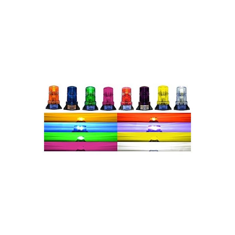 BS1 CLEAR WHITE 9-80V DC STROBE FORKLIFT EMERGENCY WARNING LIGHT