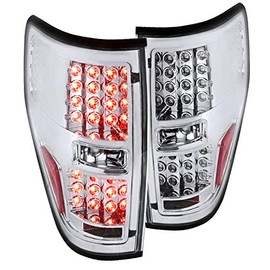 Spec-D Tuning for Ford F150 Pickup Xl Xlt Led Tail Lights Brake Lamps Chrome