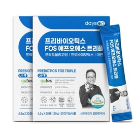 Dazeon 데이즈온 오한진 프리바이오틱스 FOS 트리플 2개월 DaysOn Oh Hanjin Prebiotics FOS Triple 2 Months