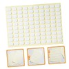 PACKOVE 6sheets Double-Sided Nail Stickers for Easy Nail Display Transparent