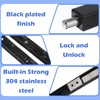 2 Pack Flush Bolt for Double Door, 8 Inch Stainless