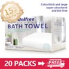 Unifree Disposable Bath Towels, 27.5" x 55", Thick & Superabsorbent,