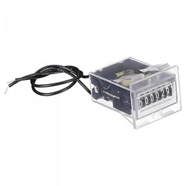uxcell Electromagnetic Counter 6 Digit 0-999999 Counting Range Electronic Pulse Counter Digital Totalizer Electromagnetic Pulse Counter DC7-24V