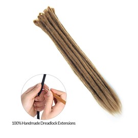 Aosome 20" Dreadlock Extensions Pack of 20 Handmade Synthetic Hair Locs Reggae Hair Extension 27#
