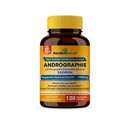 Andrographis Paniculata Immunity Support Kalmegh Ayurvedic Herbal Vegetarian 120 Capsules