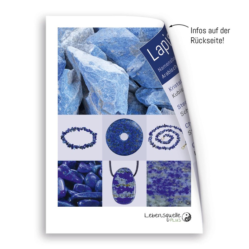 Lebensquelle Plus Set double tip, silver-coloured setting and eyelet, gemstone