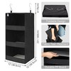 GRANNY SAYS Hanging Closet Shelf, 3-Shelf Foldable Hanging Organizers and