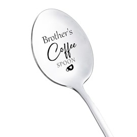 Brother Gifts Spoons from Brother Sister Funny Brother's Coffee Spoon for Little Big Brother Coffee Gifts for Brothers Christmas Birthday Gifts for Big Brother Engraved Coffee Spoons