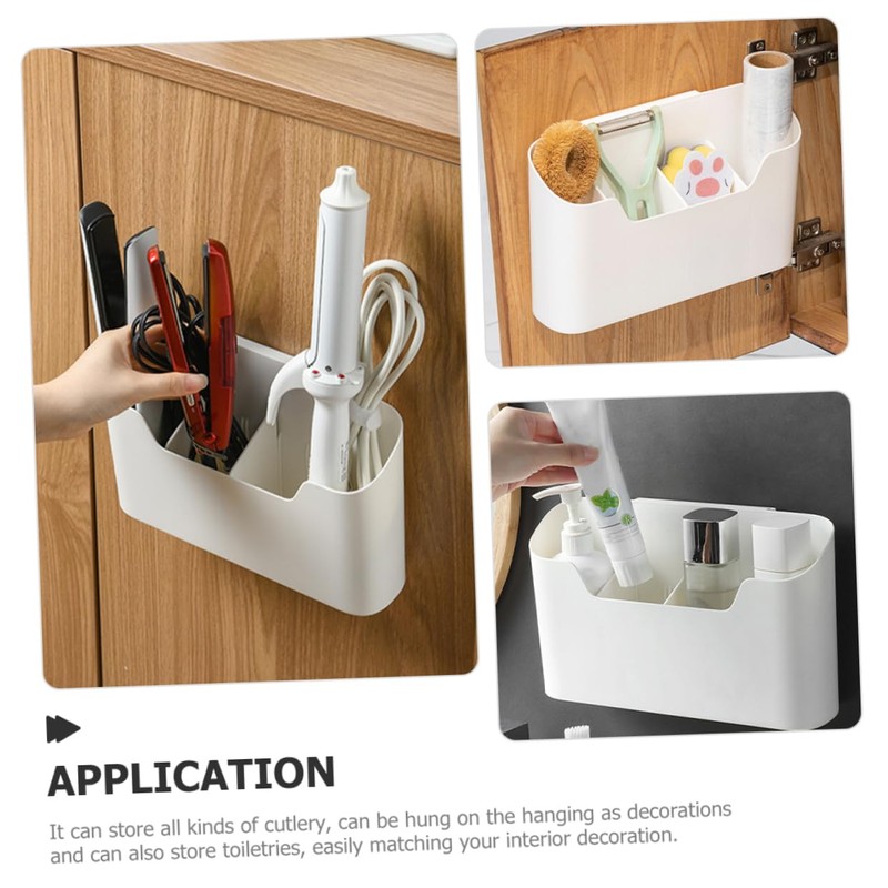 ABOOFAN 1Set Hanging Shower Basket Wall Mounted Sundry Container for