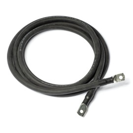 Spartan Power 5 Foot 4 AWG Black SpartanFlex Battery Cable with 5/16" Ring Terminals