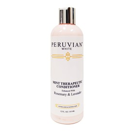 Peruvian white Mint Therapeutic Conditioner Enhanced with Rosemary & Lavender (12 oz.)
