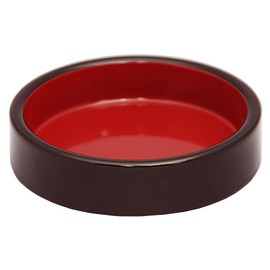 Fukui Craft Ohitsu Musashino Rice Dish, Made in Japan, Shintanai Vermilion (Medium Core)