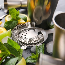 Cocktail Strainer Stainless Steel Bar Strainer Professional 4 Prong Strainer