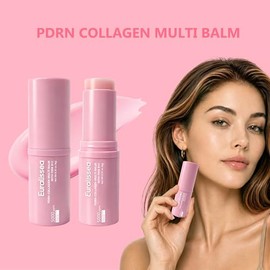 PDRN Eye Balm Stick 2 Pack, Collagen Multi Balm with Pink B12, Hydrating Under Eye Care for Face, Neck & Smile Lines, 0.32 Oz Each