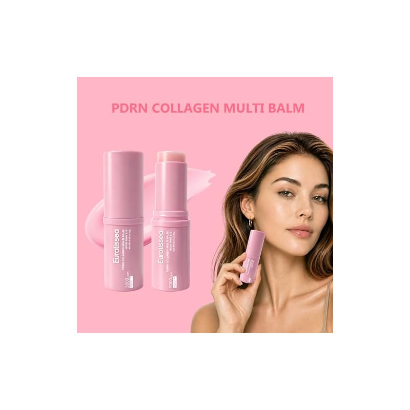 PDRN Eye Balm Stick 2 Pack, Collagen Multi Balm with