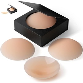 Genérico 2 Pares Pezoneras, Nippies, Cakes Nipple Cover, Cómodo De Usar, Muy Adecuado para Ocasiones Especiales como Bodas o Actividades Al Aire Libre, Así como Deportes como Nadar(con Caja)