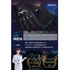 Kaedear KDR-GL1-BL-L Men’s Motorcycle Gloves, Smartphone and Touchscreen Compatible, Punched