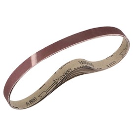 uxcell 1" x 30" 800 Grit Sanding Belt Aluminum Oxide Sandpaper Belts for Portable Strip Sander Wood Finishing Metal Drywall Polishing Sharpening Abrasive Paper 5pcs