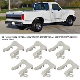 12 Pcs Headlight Component Pivot Retaining Clips, KIMISS E9DZ 13N129A Headlight Retaining Clips 8in X 3/8in Head Lamp Housing Component Pivot Retaining Clip for Bronco 1992 to 199