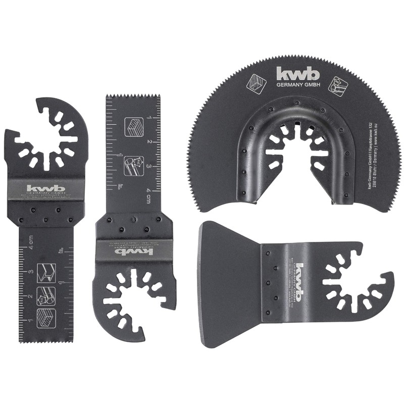kwb Multitool Accessories in 4-Piece Set, CV Dive 28 mm,