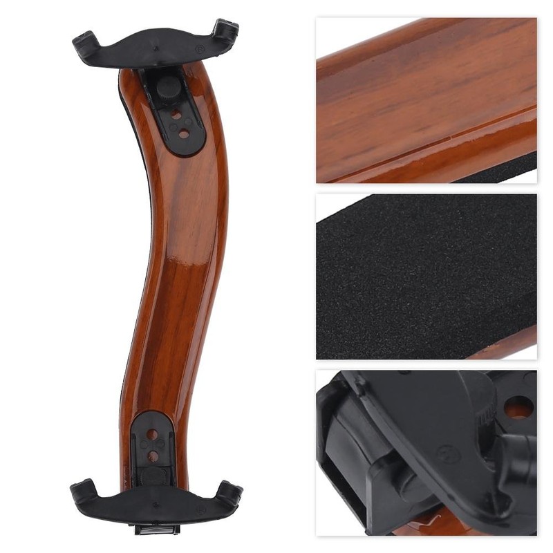 Alomejor Violin Shoulder Rest Adjustable for 4/4 and 3/4 Violin,