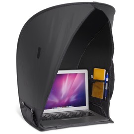 Ritz Gear RitzGear Pop-Up Laptop Sun Shade | Portable Compact Anti-Glare Screen Hood, Tent & Carry Case for Up-to 17 Laptops or Monitor | Light Reflective Shield & Waterproof Privacy Cover for Working Outside