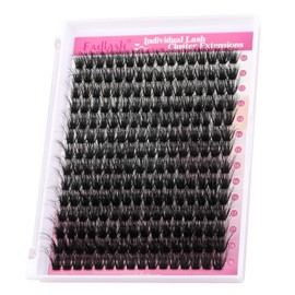 FADLASH Extensiones De Pestañas Postizas Gruesas, 100D, Individuales, De 12 A 18 Mm, Con Rizo D, Bandeja Grande, Efecto 3D, Reutilizables (100D-07D-12-18 Mm)