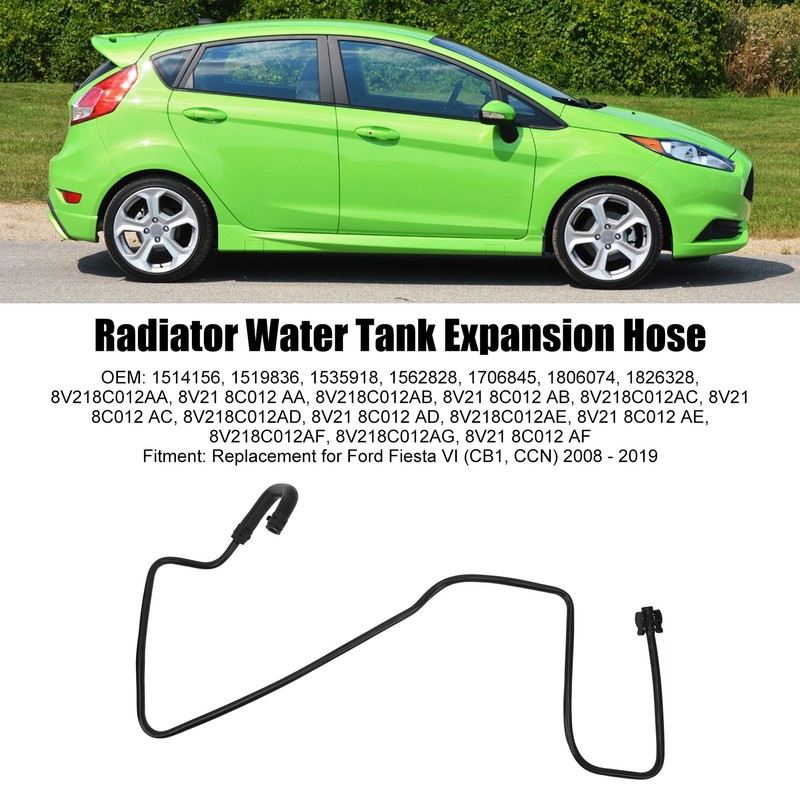 Radiator Water Tank Expansion Hose Rubber Pressure Resistant 1706845 Replacement
