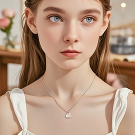 HOFOYA Daddy and Daughter Necklace Keychain Set - Heartfelt Father's Day Gift for Dad, Unique Daddy Daughter Jewelry With Stainless Steel Heart Pendant.