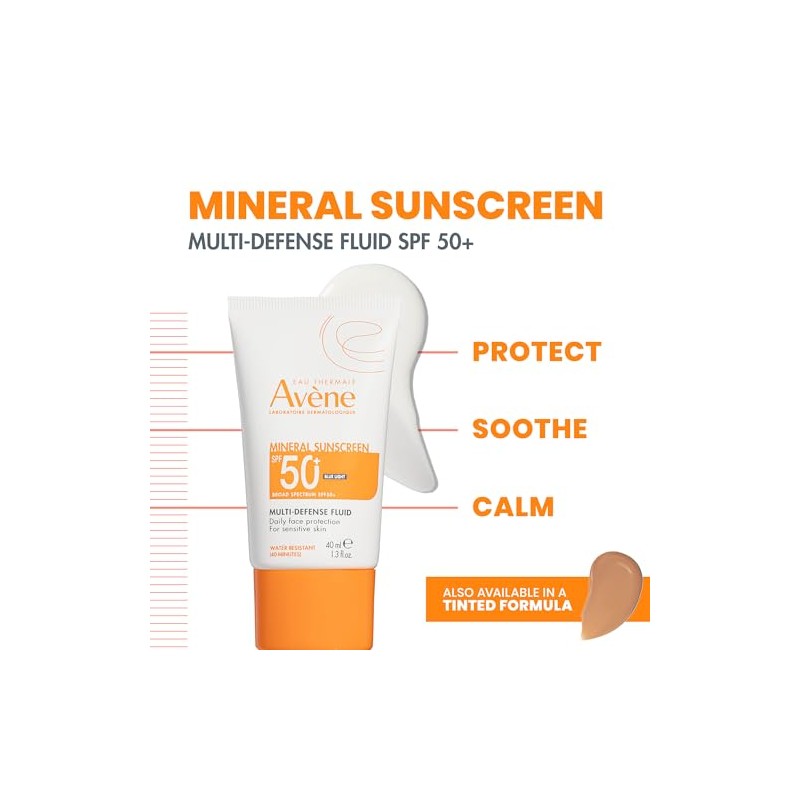 Avène Mineral Sunscreen Multi-Defense Fluid SPF 50+