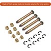 Replacement Door Hinge Pin and Bushing Repair Kit Lock Nuts