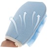 SHOWERORO 2pcs Body Scrub Gloves Dual-Sided Exfoliating Mitts for Dead