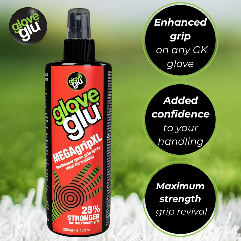 gloveglu MEGAgrip Goalkeeper Glove Grip Spray (250ml (8.45fl oz))