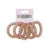 Oz Essentials Spiral Hair Ties 5 Pack - Pink Sparkle