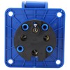 Waterproof Industrial Plug IP67 Compact Insulation 3 Cores Rubber Sealing