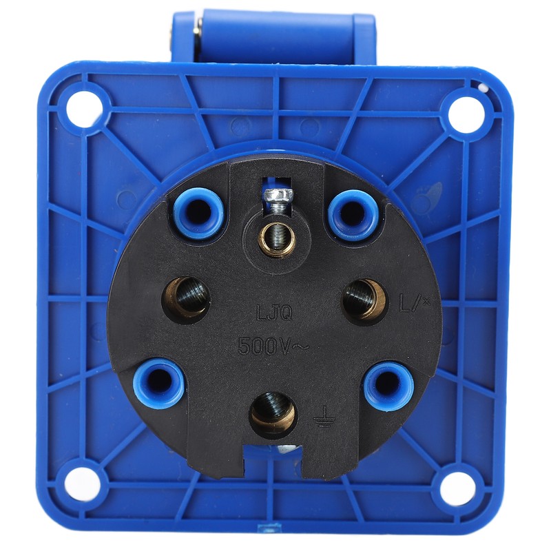 Waterproof Industrial Plug IP67 Compact Insulation 3 Cores Rubber Sealing