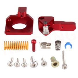 3D Printer Gear Extruder Dual Gear Fit Extruder Drive Feed Aluminum Dual Extrusion Upgrade Kit Improved Replacement for CR-10/CR-10S/Ender 3