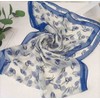 Pokeedioty Scarfs for Women Lightweight Scarves Elegant Floral Pattern Sheer