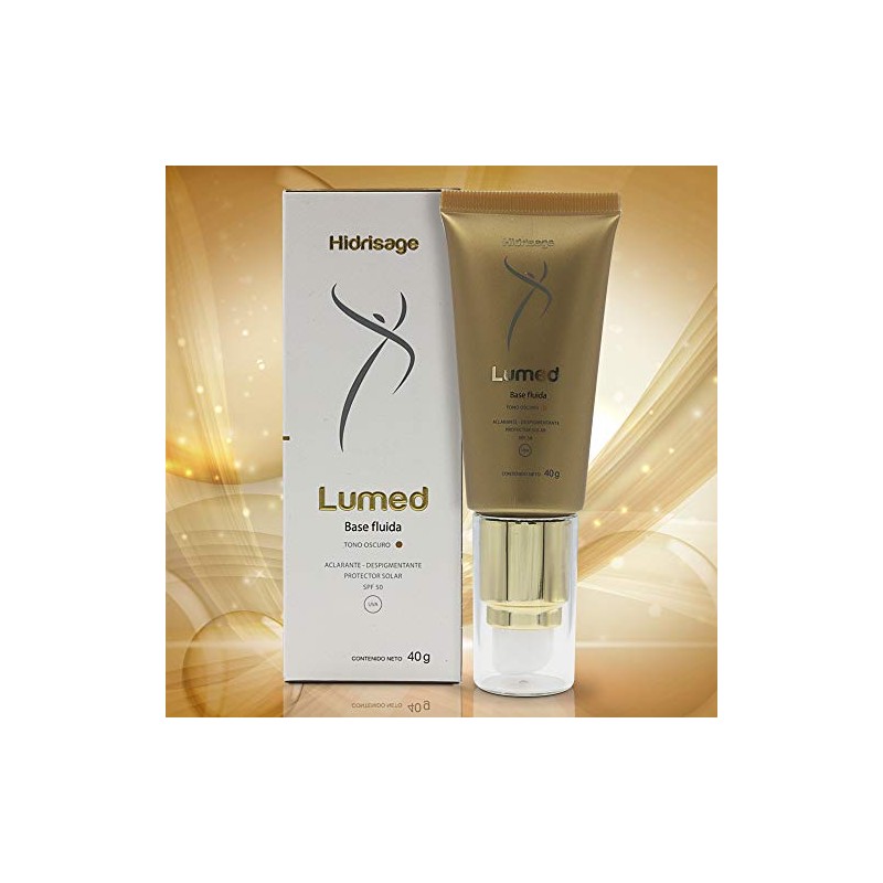 Lumed Base Fluida de Maquillaje, Aclarante y Despigmentante, Protector Solar