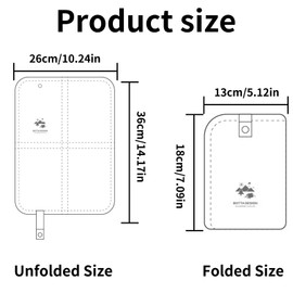 Skyzone Compact Folding Outdoor Seat Pad Hiking Accessories,Waterproof & Lightweight Travel Cushion for Hiking, Camping, Picnic, and Beach; Durable, Easy-to-Carry Sit Mat for Fishing and Parks