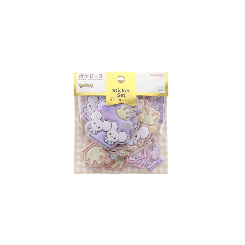 Sun-Star Stationery S8814228 Pokémon, Goods, Sticker, Mahommill & Wolf Mouse