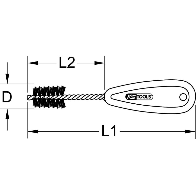 KS Tools 201.1215 Scovolo p.tubi in rame,15mm