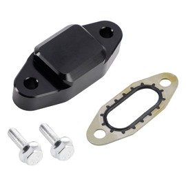 Frezon Oil Cooler Bypass Cover,No Sensor Ports 12577903,EGM-109 for most GM Gen III and IV LS-series small block oil pans with oil cooler ports located above the oil filter