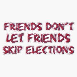 LAD Studio November Election Sticker Bumper Sticker Vinyl Decal 5""