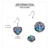 YAFEINI Heart Tree of Life Earrings Sterling Silver Abalone Shell