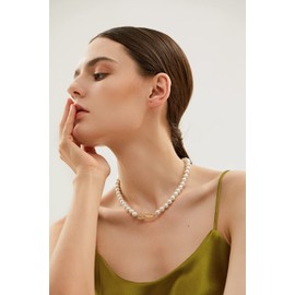 POVIK - Collares de mamá para mujer, chapado en oro de 18 quilates, delicado collar de mamá con circonitas cúbicas en capas, collares con colgante de mamá, collares para el día de la madre para la