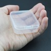 LJY 48 Pieces Square Mini Clear Plastic Storage Containers Box