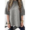 KevaMolly Women's Oversized Tshirts Tops Short Sleeve Philippine Gray Mineral